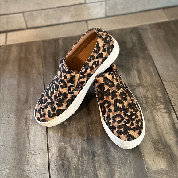 Steve Madden Leopard Print Slip-On Sneakers - Picture 2 of 9